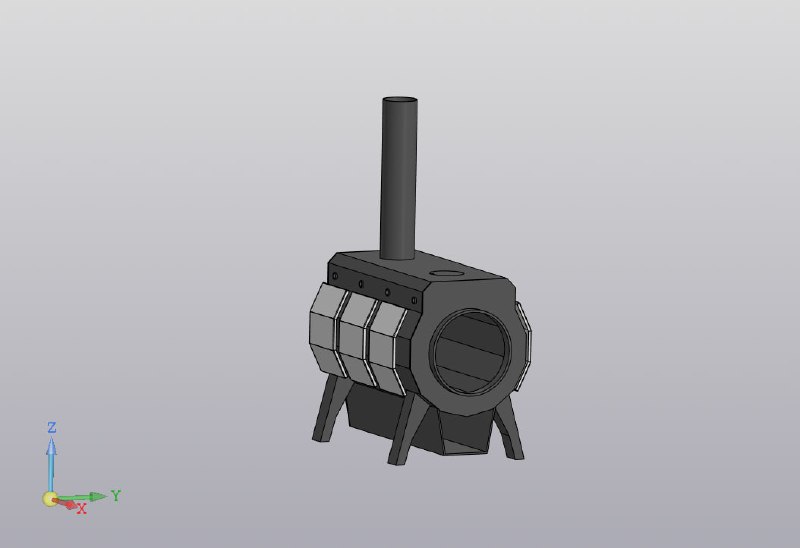 3D-модель печи